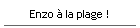 Enzo � la plage !