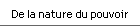 De la nature du pouvoir