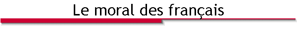 Le moral des fran�ais