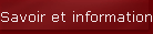 Savoir et information