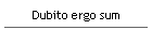Dubito ergo sum