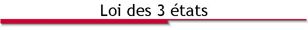 Loi des 3 �tats