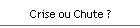 Crise ou Chute ?