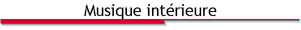 Musique intérieure