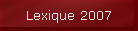 Lexique 2007
