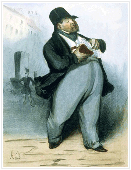 le banquier vu par Daumier